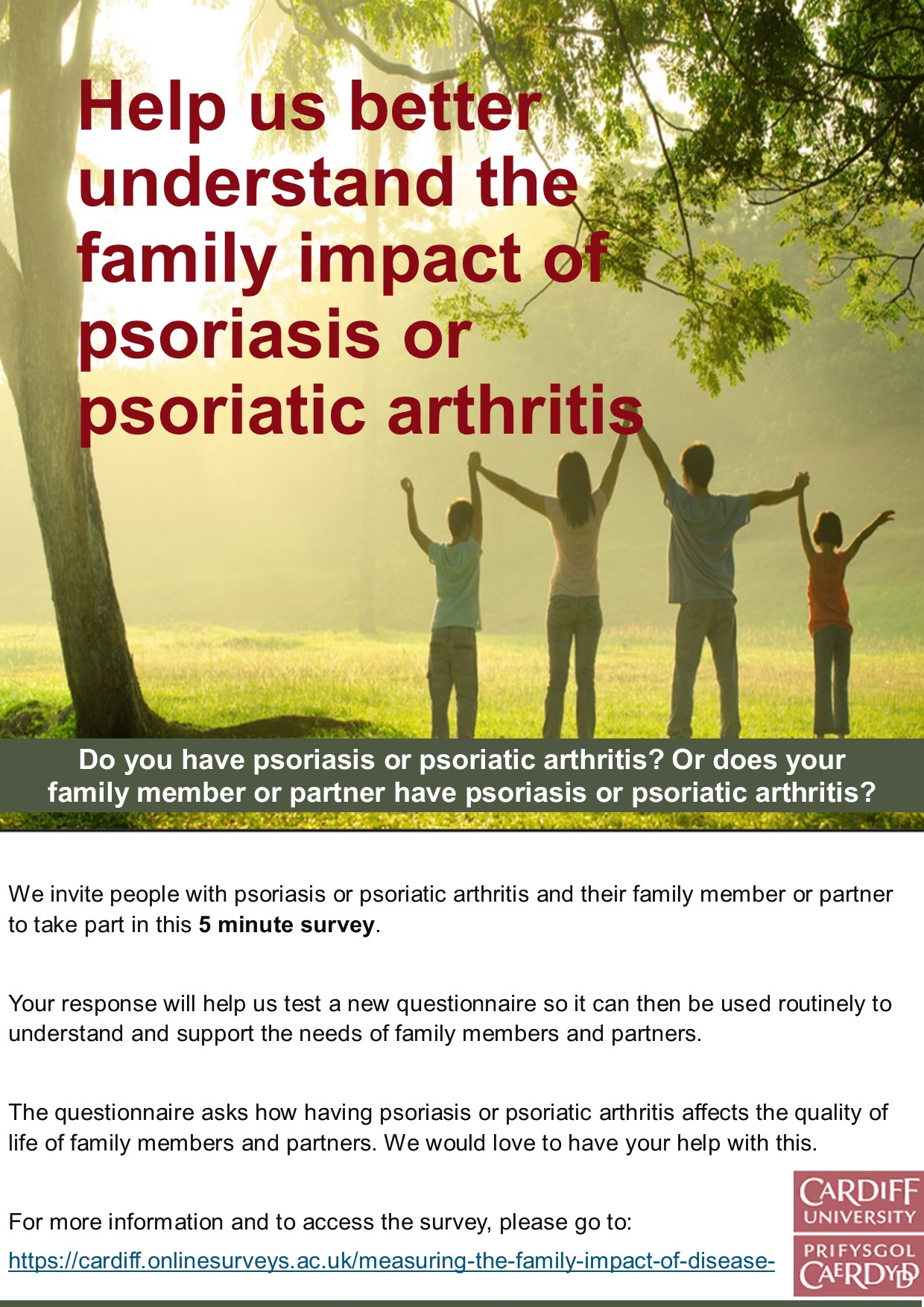 Help test a new questionnaire Psoriasis and Psoriatic Arthritis