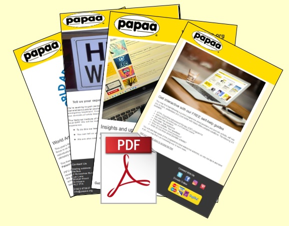 Digital newsletter - Psoriasis and Psoriatic Arthritis Alliance (PAPAA)