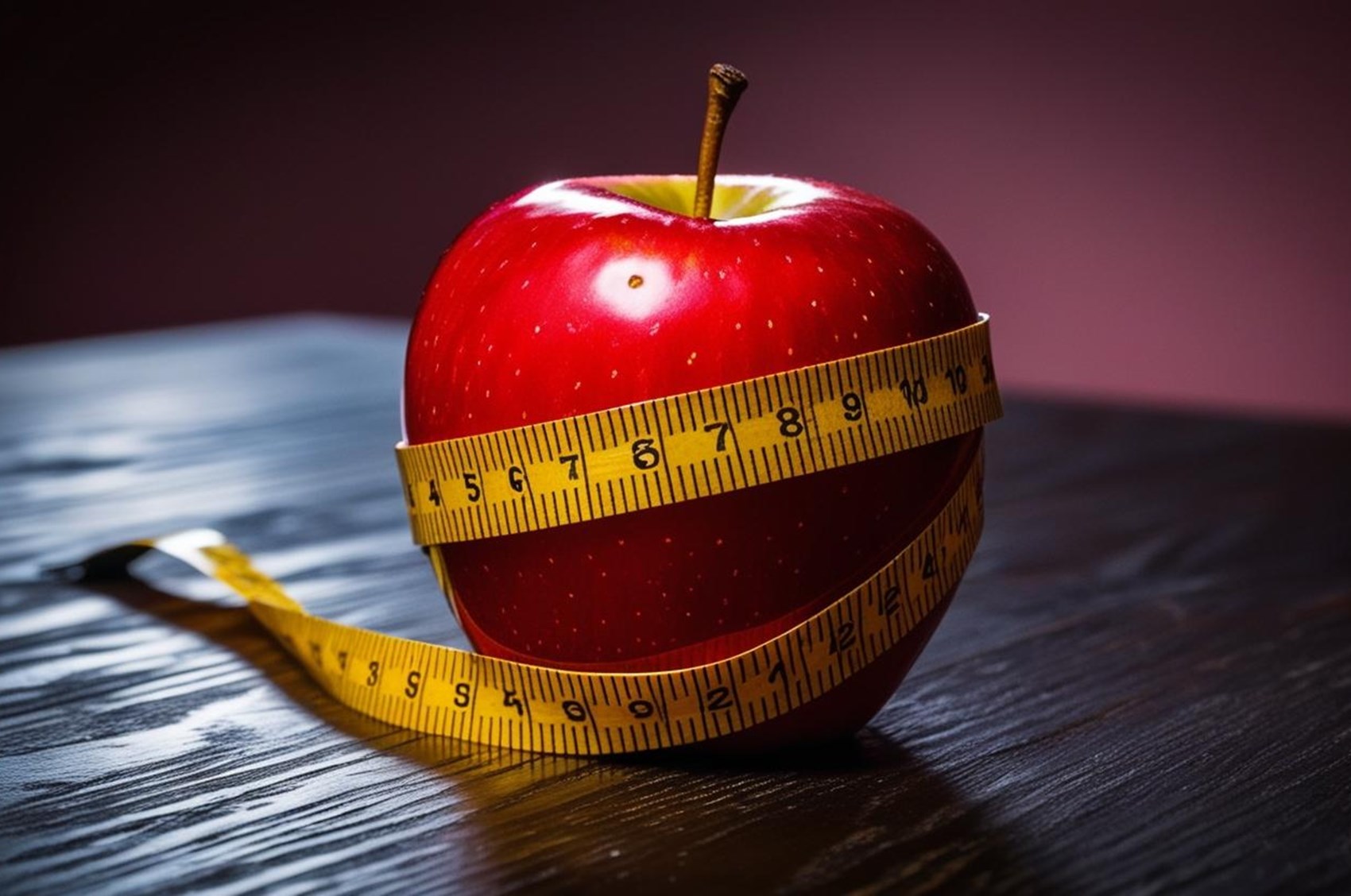 An Apple With Tape Measure